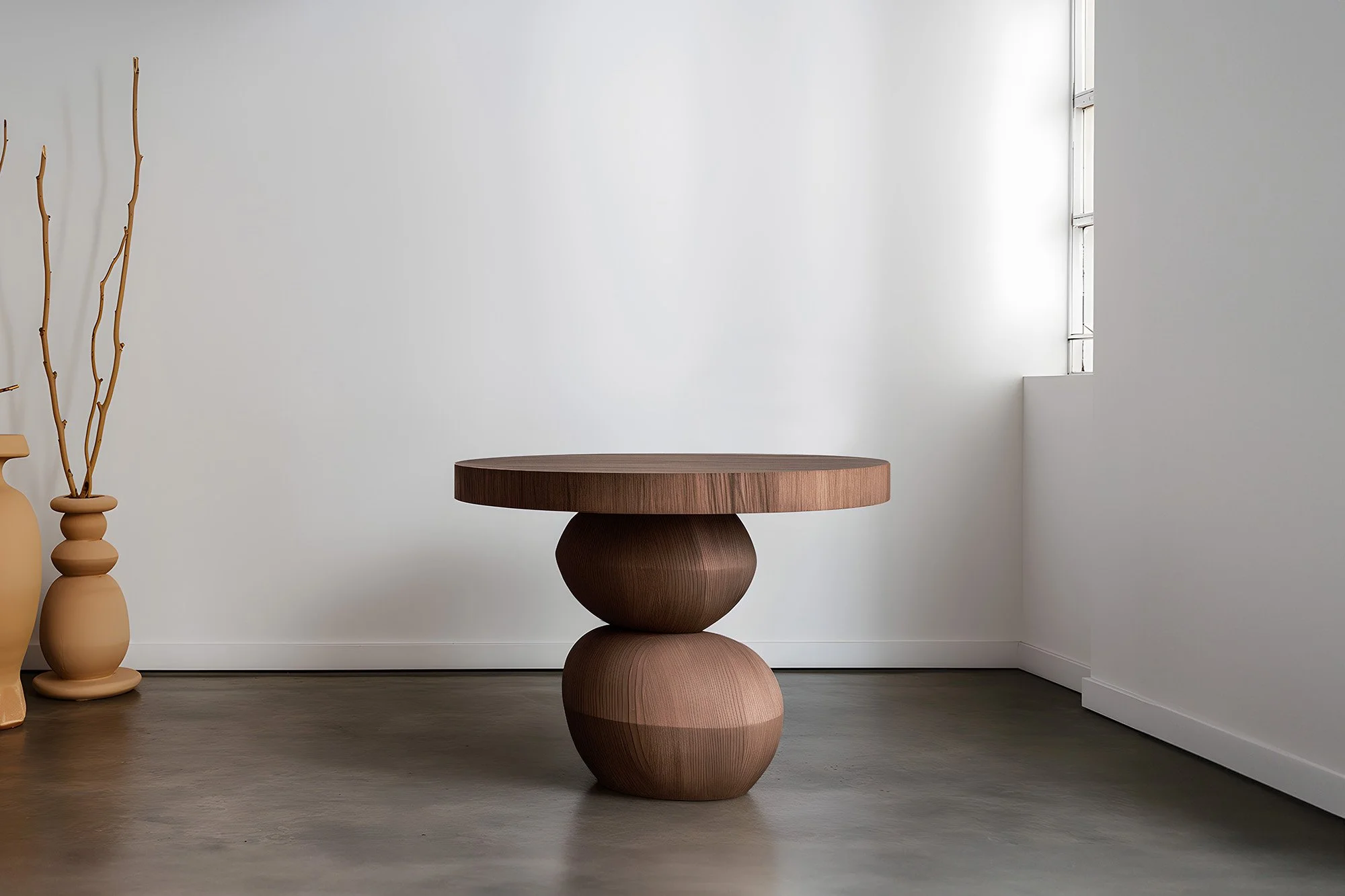 Modernist Touch in Brutalist Side Tables<br/> — JOEL ESCALONA